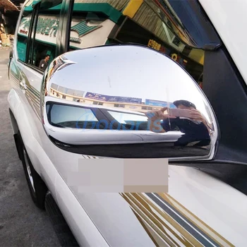 Durvju Spogulis Vāka Sānu Atpakaļskata Pārklājums LED Lampas Chrome 2003. Līdz 2009. Toyota Land Cruiser 120 Prado FJ120 Piederumi