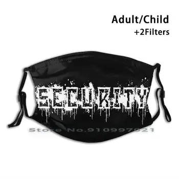 Drošības Melis Drukāt Pm2.5 Filtru Atkārtoti Mutes, Sejas Maska, Bērnu, Pieaugušo Drošības Melis Drošības Dienesta Sardžu Vārtsargs