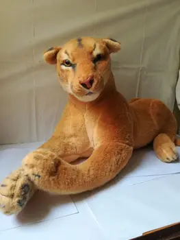 Liela 80cm simulācijas sieviete lauva plīša rotaļlietu, mīksto lelle mest spilvens, rotaļlietas ,dzimšanas dienas dāvanu b2811