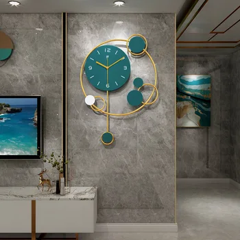 Nordic light luksusa sienas pulkstenis dzīvojamā istabā mūsdienu minimālisma pulkstenis personība, radoša māksliniece, mājas apdare, sienas pulkstenis sienas