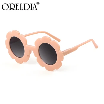 Retro Bērniem Saulesbrilles Kārtu Ziedi Brilles Sporta Saulesbriļļu Modes Meitenes Zēni Oculos De Sol 