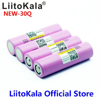 Jaunu LiitoKala oriģināls INR 18650 akumulators 3,7 V 3000mAh INR18650 30Q li-ion Akumulatori