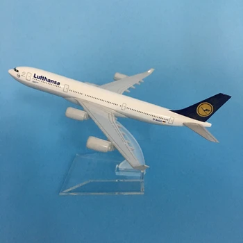 JASON TUTU 16cm Lufthansa Boeing 747 Lidmašīna, Modeļa Lidmašīnas Modeli Airbus Gaisa kuģa Modelis 1:400 Lējumiem Metāla Lidmašīnas, Lidmašīnu Rotaļlietas
