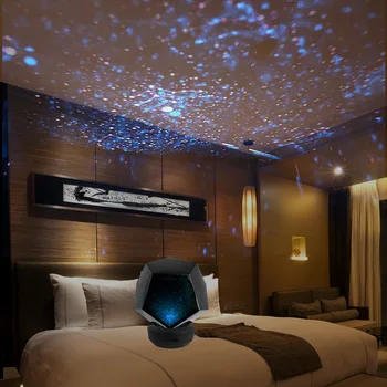Galaxy Projektoru Radošo Zvaigžņotām Debesīm LED Projektoru Gaismas Mājās Guļamistaba Posmā Puse Dekoratīvās Romantiska Rotācijas Nakts Lampas Dāvanas