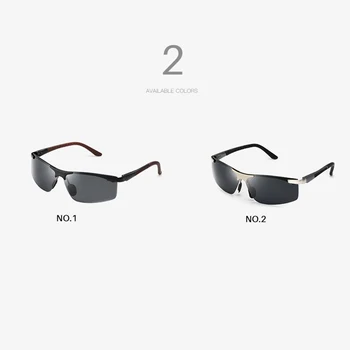 AEVOGUE Polarizētās Saulesbrilles, Vīriešu Braukšanas Ultravieglajiem rāmis Metāla Saulesbrilles Vīriešu Zīmolu Polaroid, Saules Brilles UV400 AE0141
