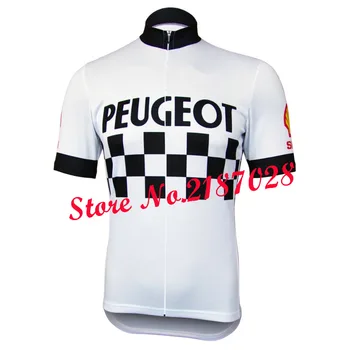 Balts Retro velosipēdu džersija ar Īsām piedurknēm velo apģērbi vīriešiem, riteņbraukšana valkāt ropa ciclismo maillot Elpojošs
