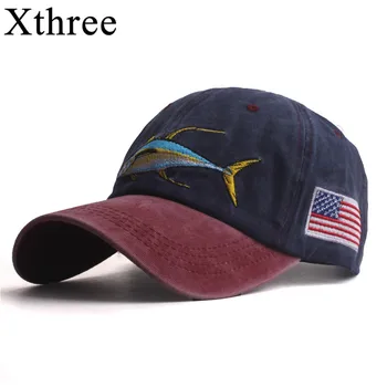 Xthree Vīriešu beisbola cepurītes vīriešiem klp stila sieviešu cepure snapback izšuvumi zivju vāciņu gadījuma casquette tētis cepuri hip hop klp