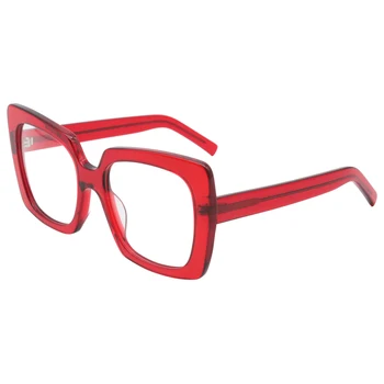 IVSTA Nekustamā Acetāts Brilles Lielgabarīta Sieviešu Tuvredzība Brilles Recepte, Optisko Briļļu Rāmis Roku darbs Liels, Lielizmēra Kvadrātveida Dāma
