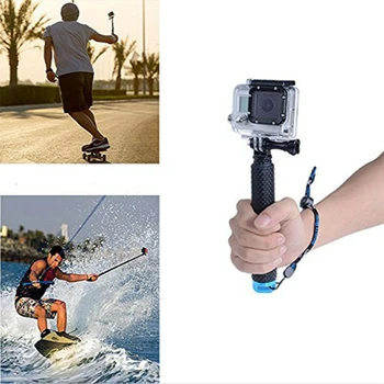 Pagarināt Ūdensizturīgs Statīva Selfie Stick Pole Rokas Monopod Nirt Gopro Hero 4 3+ 3 2 1 Kameras Taimeris Pole, par Gopro
