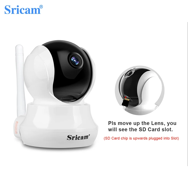 Sricam SP020 HD 3.0 MP IP Kameras 1296P Mini Wifi PTZ Kameras Smart Home 360° Skatu Bezvadu Baby Uzraudzīt Onvif Drošības CCTV Cam
