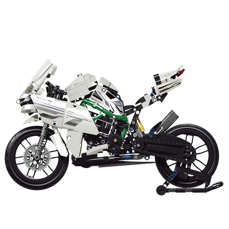 800PCS Motociklu KM Modeli, Celtniecības Bloki Tehnika Sacīkšu Automašīnu, Motociklu Transportlīdzekļa Superauto Ķieģeļi, Dāvanas, Rotaļlietas Bērniem