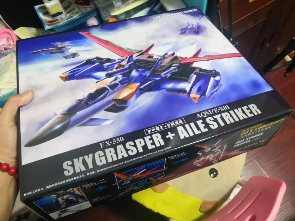 Jaunu Karstā Daban Gundam Samontēti Modelis PG 1/60 PG Skygrasper+aile Striker Montāža mobile suit komplekti