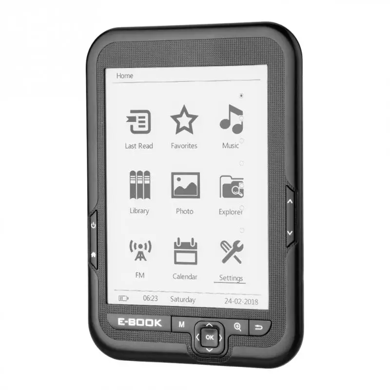 E-grāmatu Portatīvo E-grāmatu ar E-ink 6inch e-reader, E-grāmatu Lasītājs, Paperwhite atbalstu 29 valodās Elektroniskās Tintes ScreenReader 4G/8G/16.G