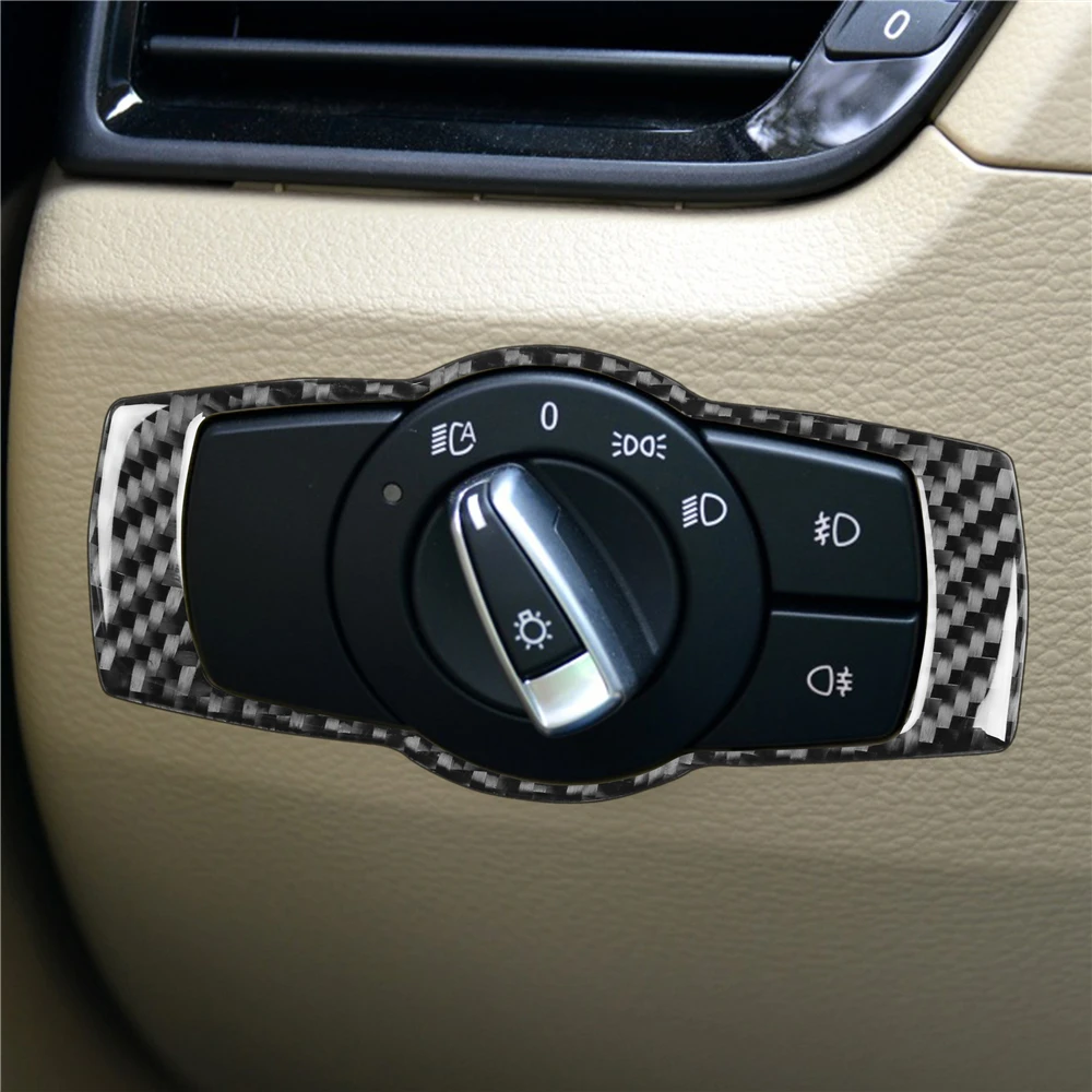 Oglekļa Šķiedras Galvas Gaismas Lampa Rāmja Vāks Melns BMW X1 E84 2011. -. Gadam Stilīgs Auto Piederumi, Auto Uzlīmes, Interjera dizains