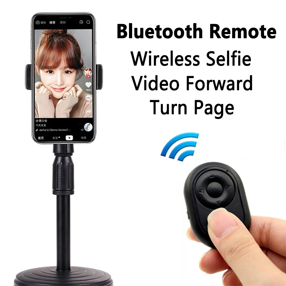 Bezvadu Kameras Slēdža Bluetooth Selfie Tālvadības pulti Video Ebook Savukārt Lapā Tiktok Pārlūkot IOS Bluetooth Adapteris Android