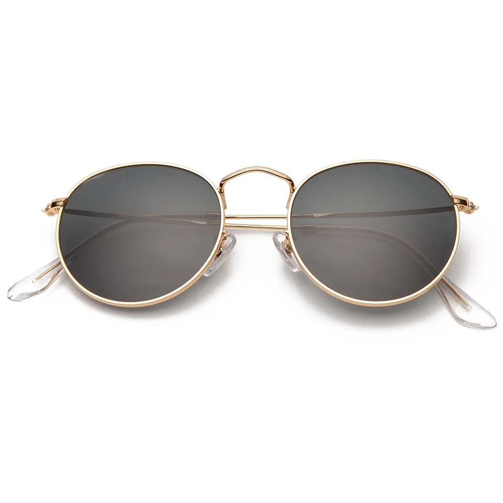 Bolo.aizliegums 3447 apaļas saulesbrilles sievietēm, vīriešiem 50mm stikla lēcu metāla rāmis, spoguļi saules brilles oculos de sol Gafas UV400