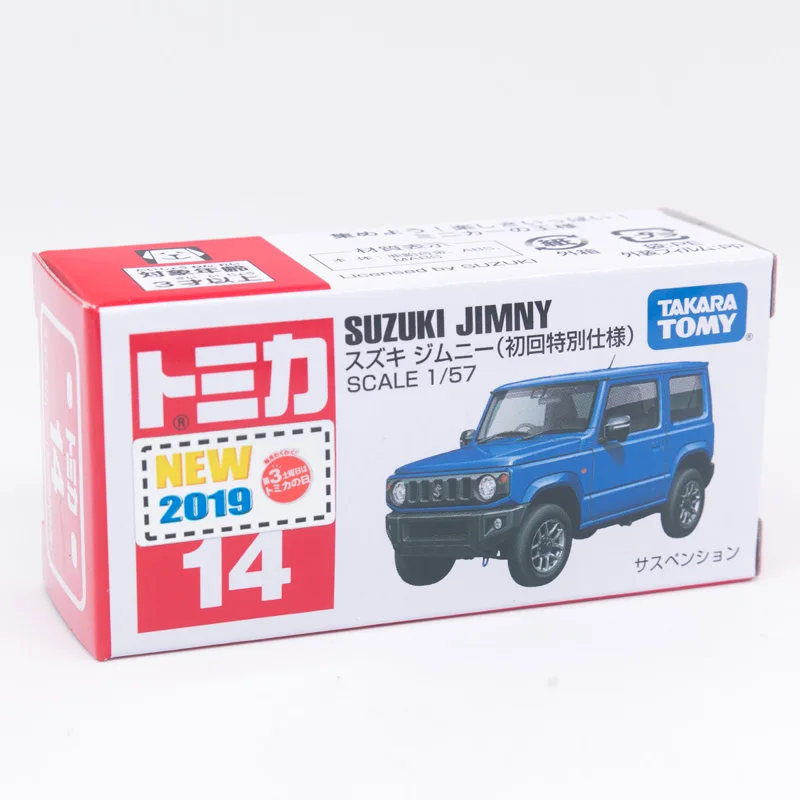 Takara Tomy Tomica Nr 14 1st Special Edition, Suzuki Jimny Zilā Lējumiem Mini Automašīnas Modeļa Rotaļlietu Japāna Ver. ar Jaunu Lable