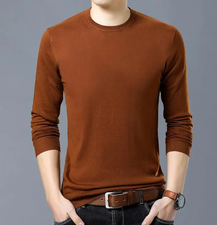 Rudens zemāko krekls vīriešiem apaļu kakla ikdienas džemperis pavasara džemperi M520