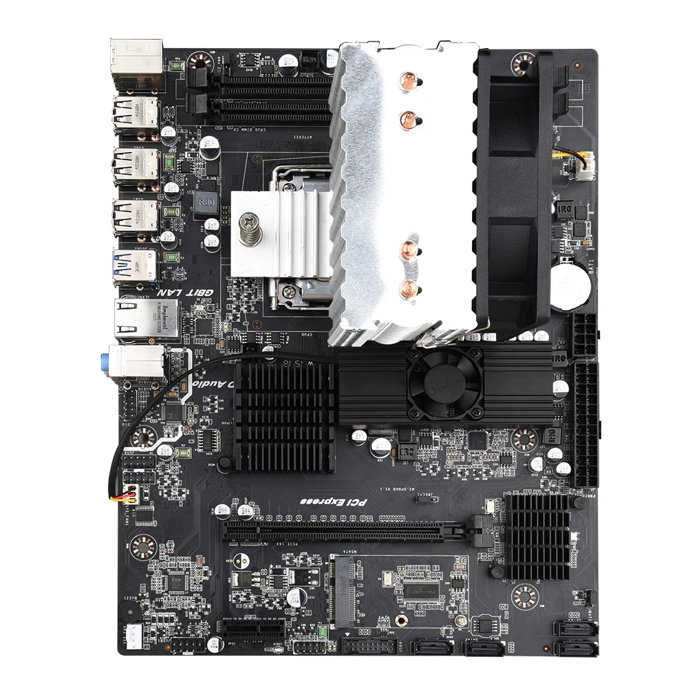 Mainboard Combo X89 Mātesplati, kas ar amd opteron G34 6281 CPU + 2X 2GB DDR3 1333MHz RAM + CPU Dzesētājs