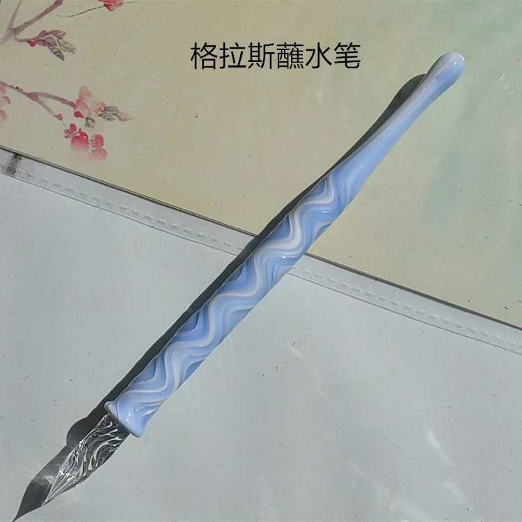 Elektriskās gaismas kopumu, kristāla, stikla pildspalvu tintes pildspalvu mākslas krāsu tintes tests pildspalva caurspīdīgs dip ūdens pildspalvu