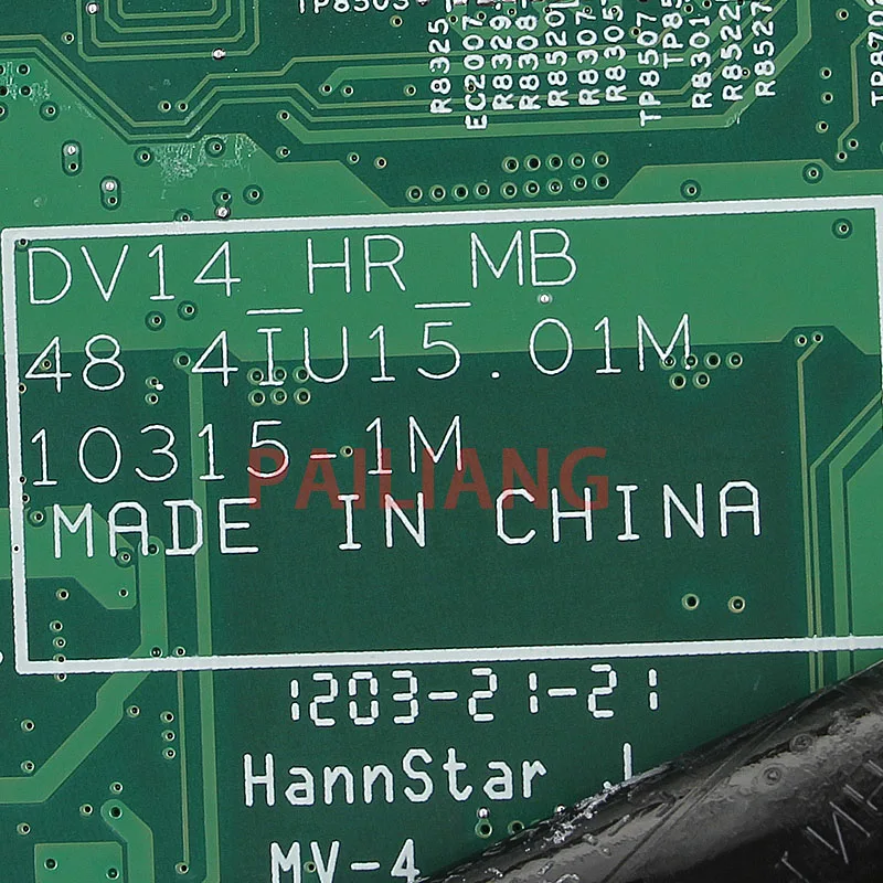 Klēpjdators mātesplatē DELL Inspirion 14R N4050 HD 6470M PC Mainboard HM65 07NMC8 01X1HJ 48.4IU15.01M 10315-1M pilna tesed DDR3