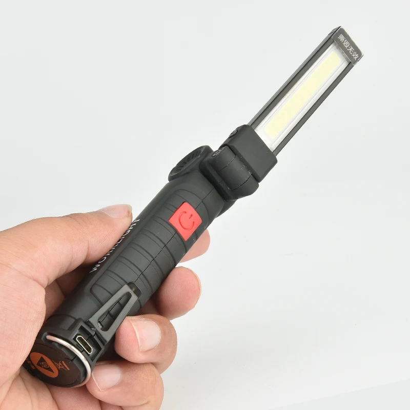 Iebūvēts Akumulators USB Rechargable Portatīvo 5 Režīmu COB Darbi Gaismas Ultra Spožu LED Lampiņu Pārbaude Lampas Auto Remonts z35