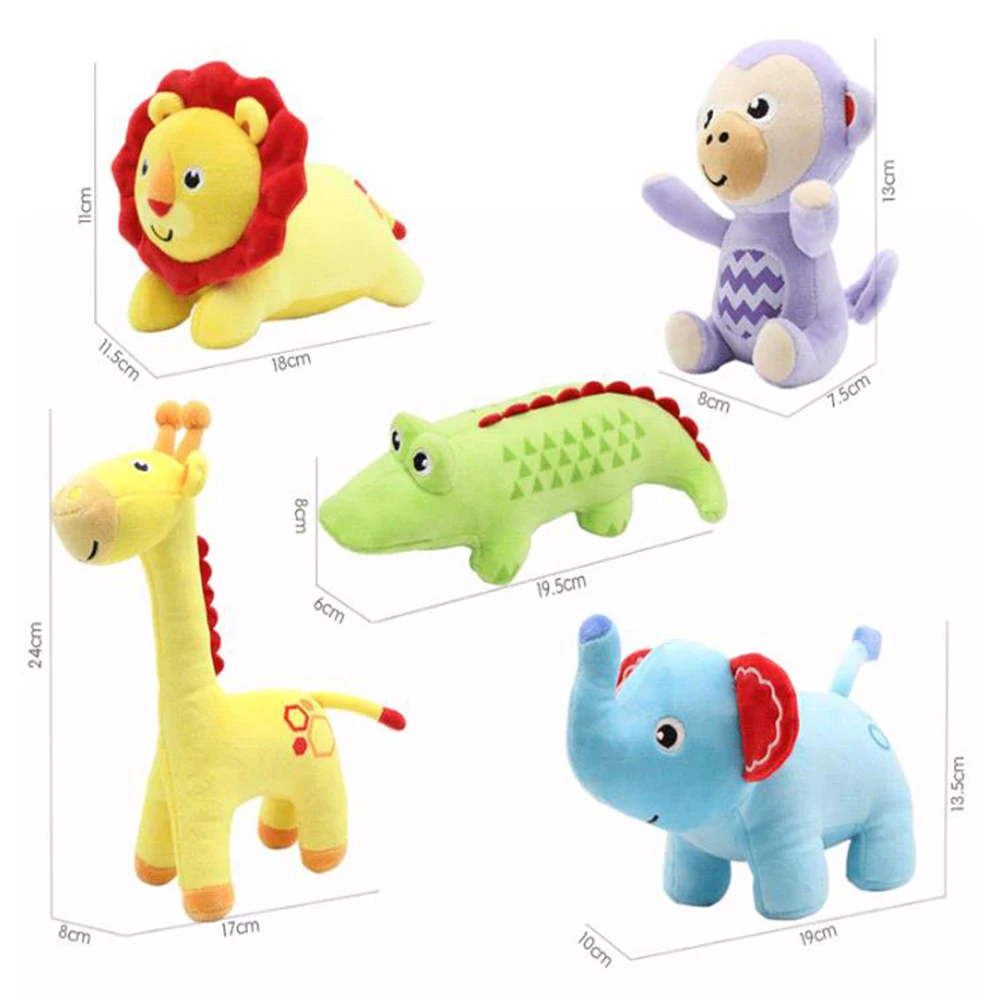 Krāsains dzīvnieku plīša lelle, rotaļlieta, zoo, baby nomierinošas kopā ar plīša lelle, rotaļlieta, dzīvojamās istabas gultas dekorēšanai, lai sūtītu dāvanas