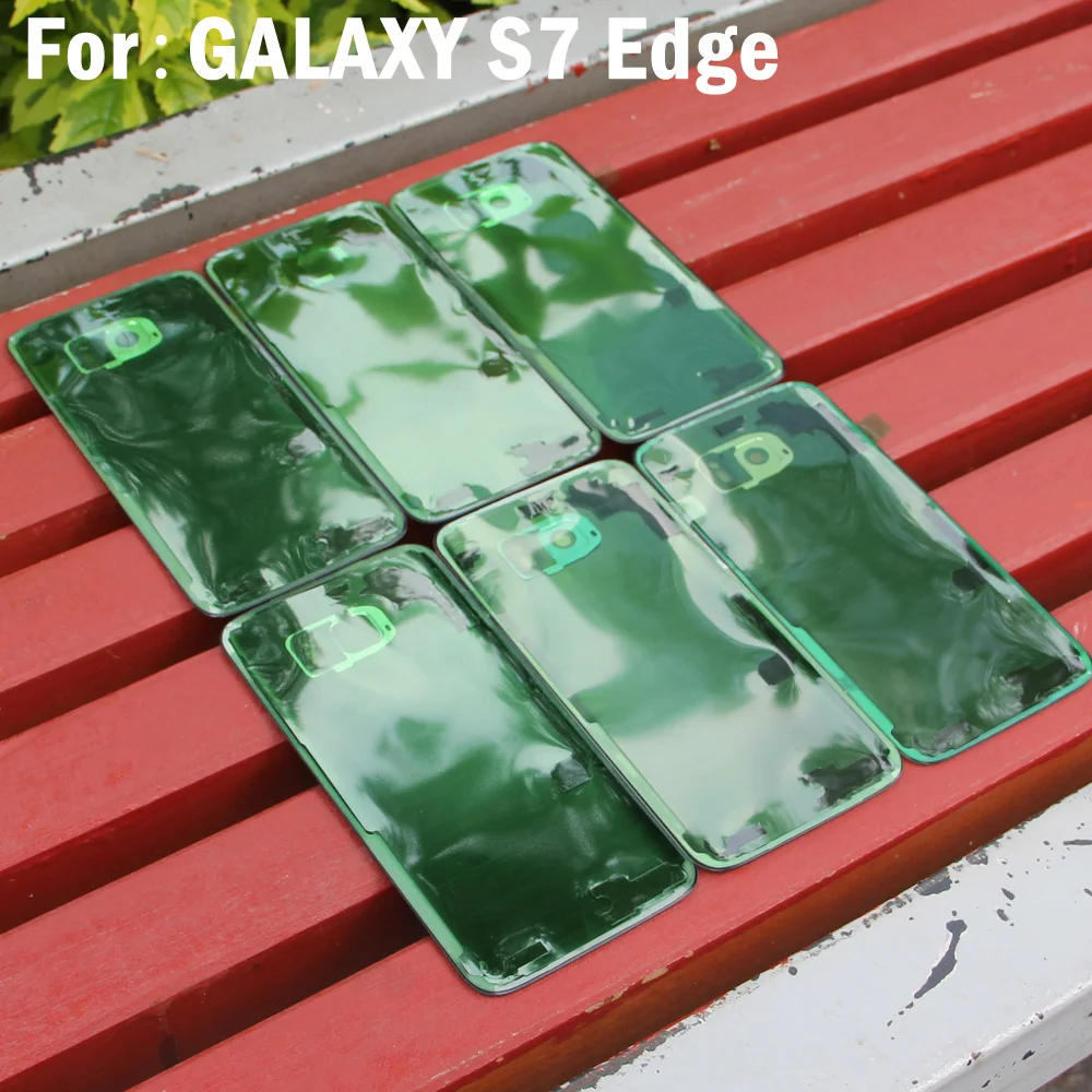 Oriģināls Samsung Atpakaļ Akumulatora Vāciņu Stikla Korpuss Samsung GALAXY S7 malas G9350 S7 G9300 Akumulatora Stikla Gadījumā Pasūtījuma Izdevums