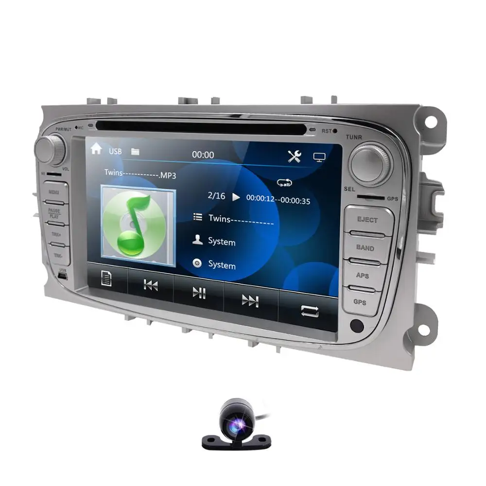 Bezmaksas piegāde! Auto dvd multimediju Atskaņotājs, GPS Navi, Lai Ford Focus EXI MT 2 3 Mk2/Mondeo/ - S-MAX/C-MAX/Galaxy RDS 8G SD Kartes
