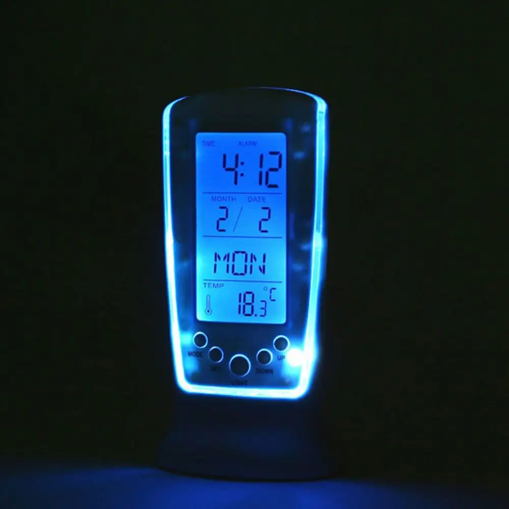 Ciparu LED Galda Modinātājs Atlikšanas Apgaismojums Termometrs Kalendārs Displejā AAA Jauda Mājās Rakstāmgalda Apdare Pamosties Pulkstenis
