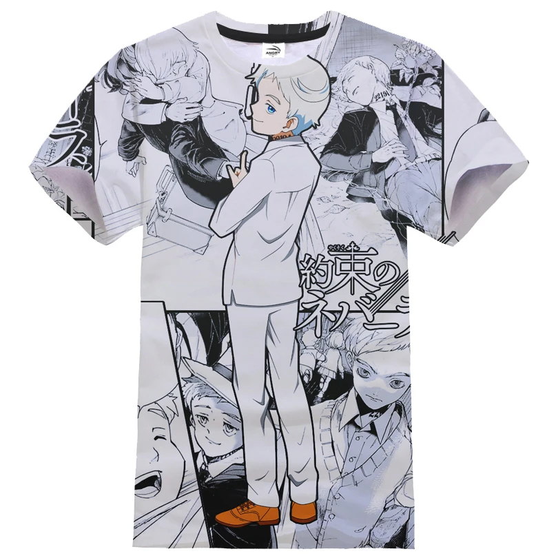 Solīto Neverland T-kreklu apdruka Vīriešu Sieviešu Ikdienas Anime Cosplay Streetwear O-veida Kakla Īsām Piedurknēm Tshirt Modes Krekls, t-veida Topi Vīrietis