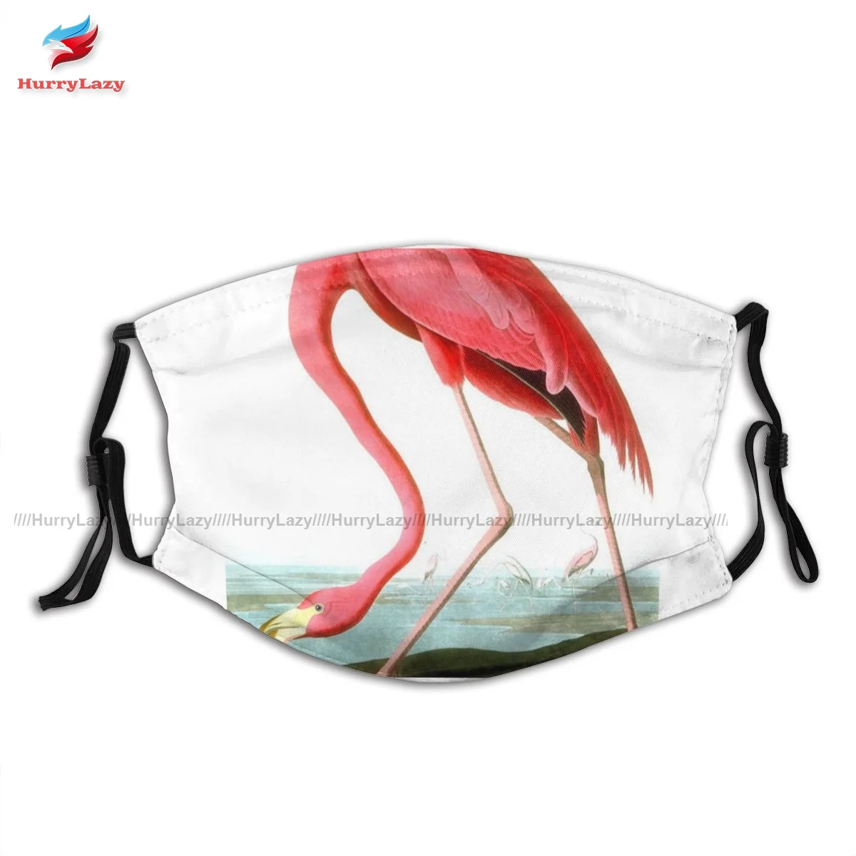 Dropshipping Sublimācijas Amerikāņu Flamingo Sejas Maska Jautri Poliestera Unisex Mutes, Sejas Maskas Ar Filtriem