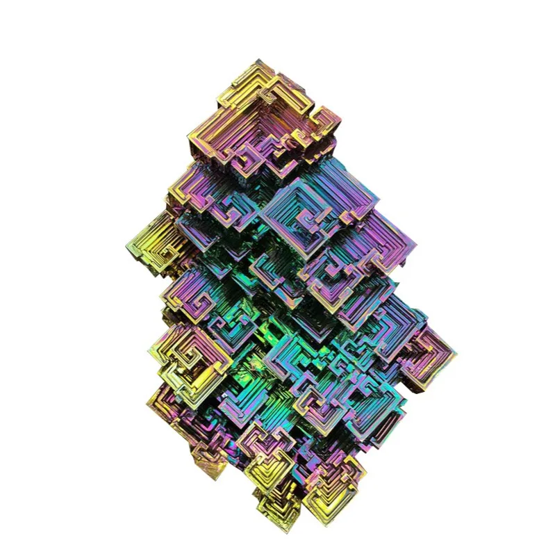 Jauno Ķīmijas 52g Bismuta Metāla Kristāla Ķīmiskais Elements Collection Rūdas Paraugu Oriģinālās Akmens Radošā Dāvanu Rotaslietas Ornaments