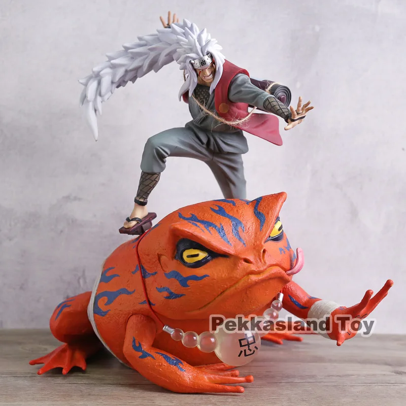 Anime Naruto Shippuden Rīcības Attēls Jiraiya un Gama-Bunta PVC Statuja Gama Sennin Kolekciju Modelis Rotaļlietas