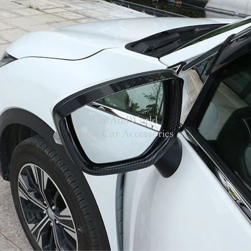 Oglekļa Šķiedru, Lai Mitsubishi Eclipse Krusta 2018 2019 Atpakaļskata Spogulis, Lietus Uzacu Vāks Atpakaļskata Apdares Auto Stils Aksesuāri