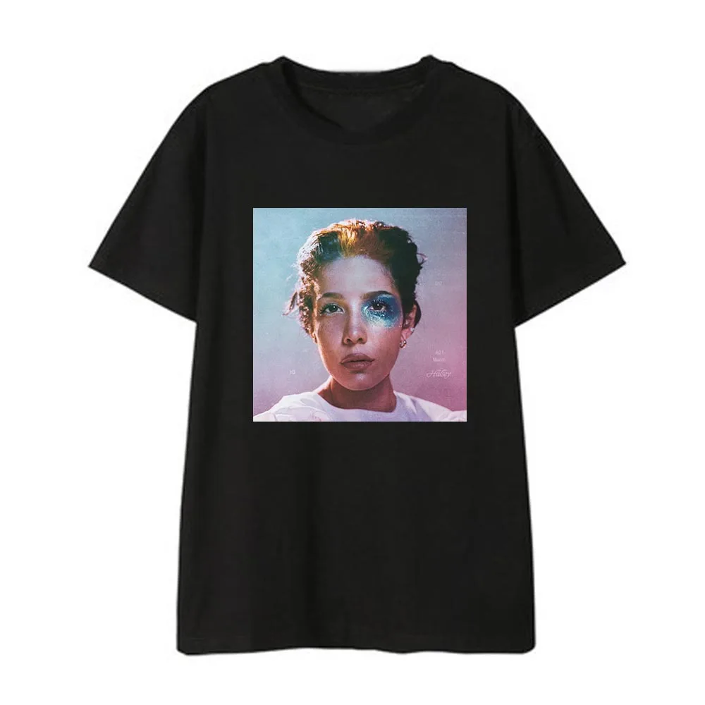 Hip Hop T Halsey Vēstuli Print T-krekls Gadījuma Top Tee Halsey T-krekls, Kokvilnas, ar Īsām Piedurknēm T-krekls Harajuku Streetwear Tshirt