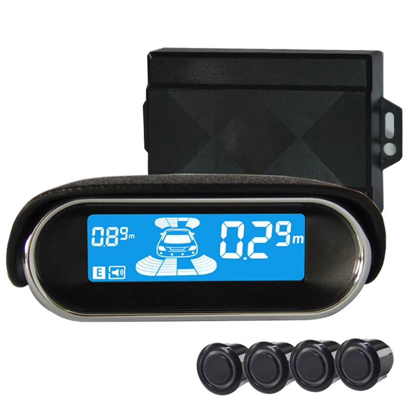 Auto Auto Parktronic priekšā parkošanās sensoru komplekts palīgs sistēma ar LCD monitoru, Svilpe balss Skaļumu var noregulēt auto Universal