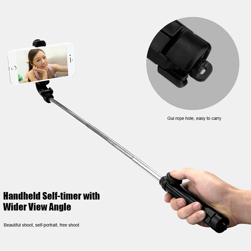 4 In 1-Bezvadu Bluetooth Selfie Stick ar Tālvadības pulti, iPhone, Samsung, Huawei NK-Iepirkšanās