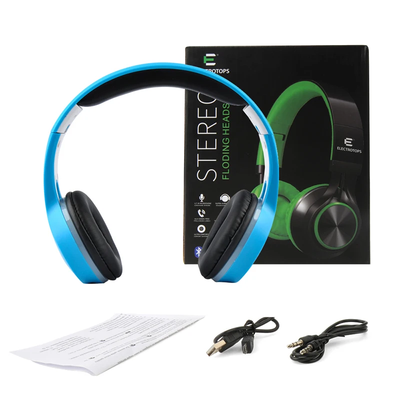 SikkiS Bluetooth Austiņas Ērtas Austiņas Gaismas LED Krāsains Skaļuma Kontrole Hifi PC Tālrunis SL-113