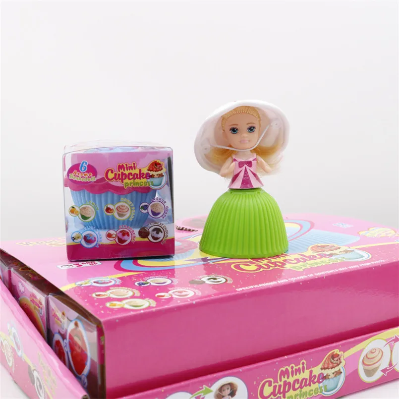 12PCS/komplekts Mini Skaistu Torti Lelle, Rotaļlietas, Rotaļlietas Meitenēm Cupcake Princese Lelles Pārveidots Deformācijas Cute Mini Bērni bērnu Rotaļlietas