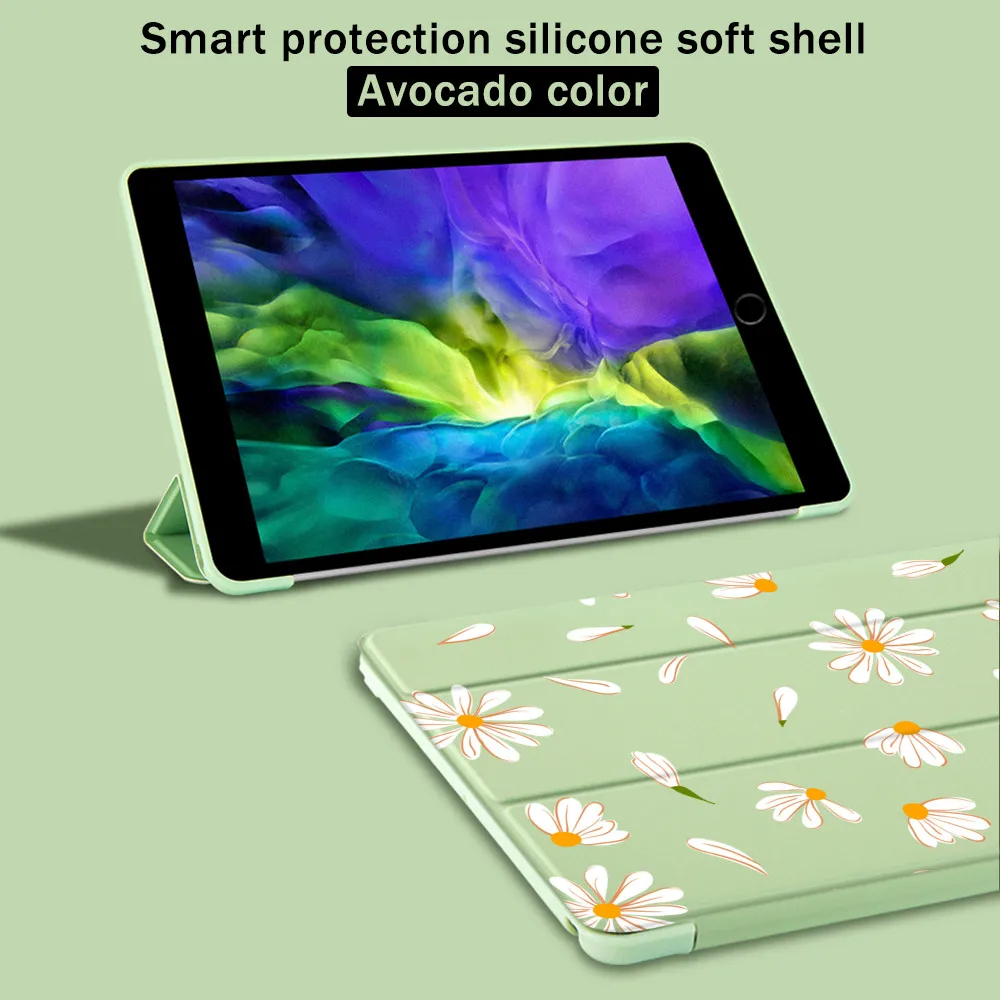 Gudrs Daisy For iPad 4 Gaisa 2020 Gadījumā Mīksta Silikona Atpakaļ Aizsardzības Attiecas Būtiska iPad 5 6 7 Paaudzes 11 Pro 
