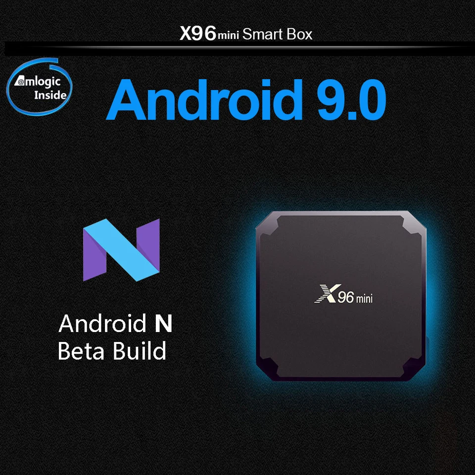 Labākais iptv lodziņā X96mini android 9.0 tv kastē 1G 2G 8G 16.G atbalsta x96 mini Amlogic S905W smart ip tv set top box kuģis no francijas
