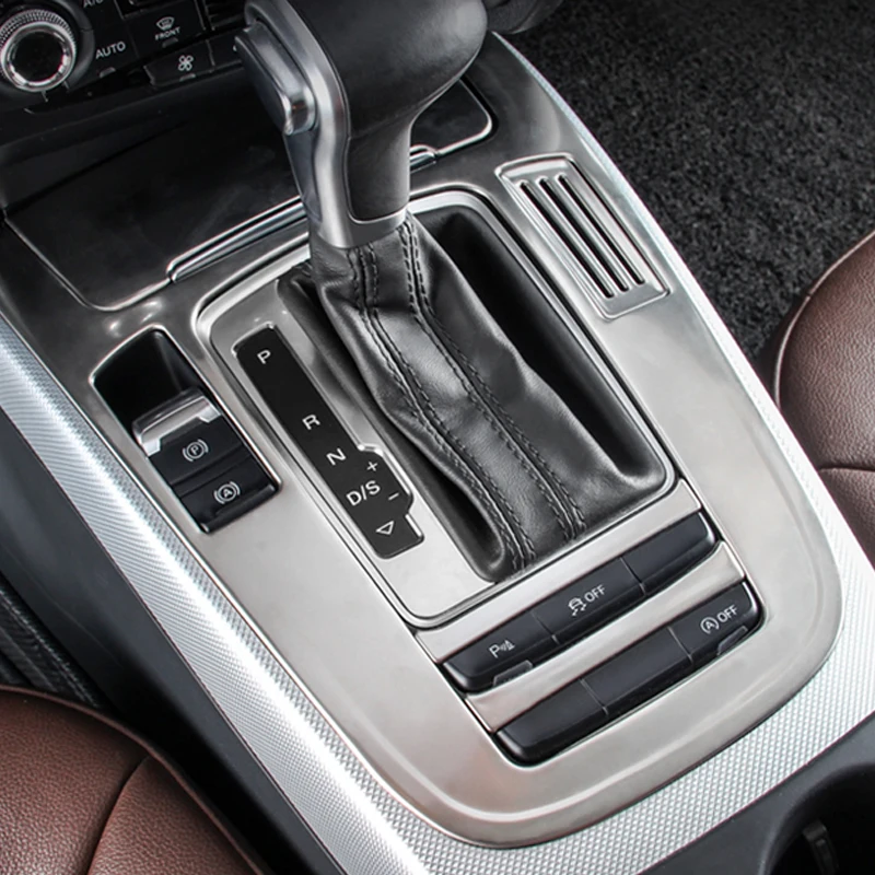 Audi A5 A4 B9 Q5 Automašīnu Pārnesumu Pārslēgšanas Karkasa Paneļu Nerūsējošā Tērauda Apdare Vāka Uzlīmes, Auto Piederumi