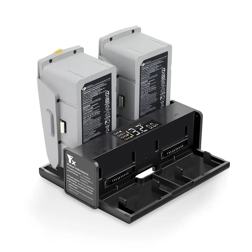 Yx 4in1 Lādētāju, Akumulatoru DJI Mavic Air2 Uzlādes Hub Portatīvo Smart Viedo LED Displejs Dūkoņa Mavic Air 2 Akumulatora Lādētājs