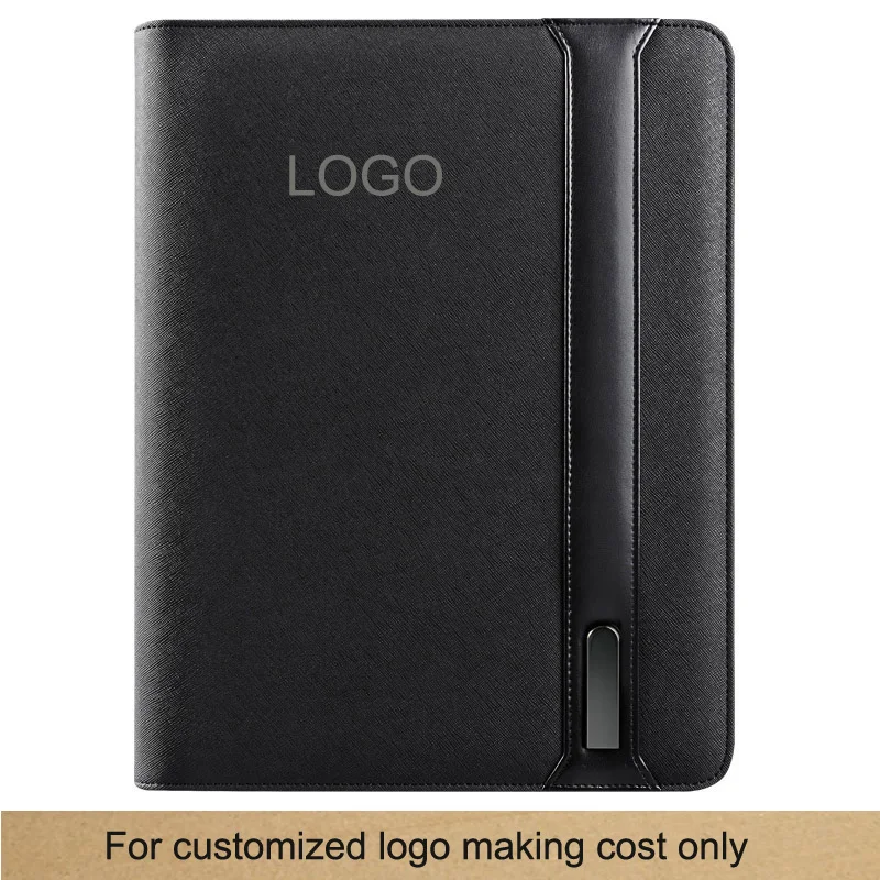 Pielāgots logo, padarot izmaksas tikai par PU ādas failu mapē grāmatiņa plānotājs padfolio somā konferenču portfeli mapes