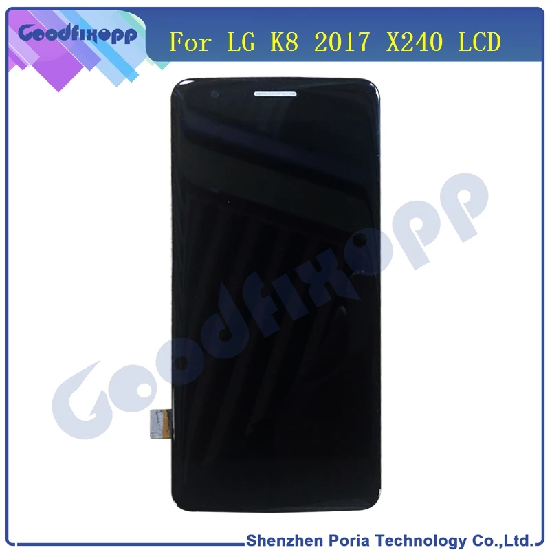 Original LCD LG K8 2017 X240 M210 LCD Displejs ar Kadra rādīšanas režīmā, Touch Screen Digitizer Montāža LG K8 2017 Displejs X240