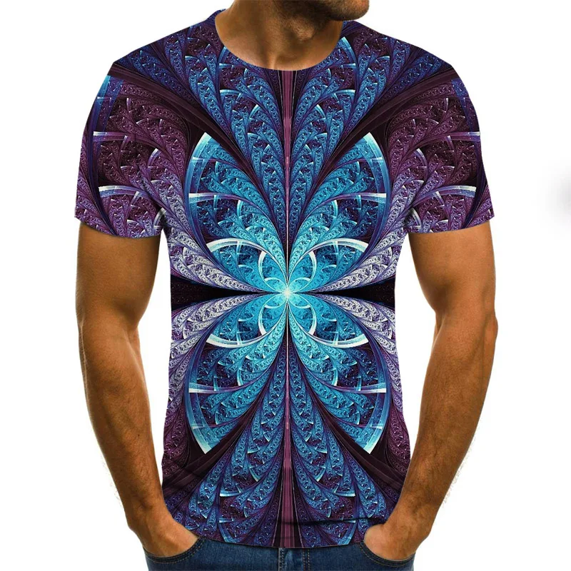 Ir 2021. Jauno Vasaras 3D Iespiesti Vīriešu T-Krekls Gadījuma Īsām Piedurknēm Vīriešu Modes Elpojošs Ērti Hip-Hop Augšu