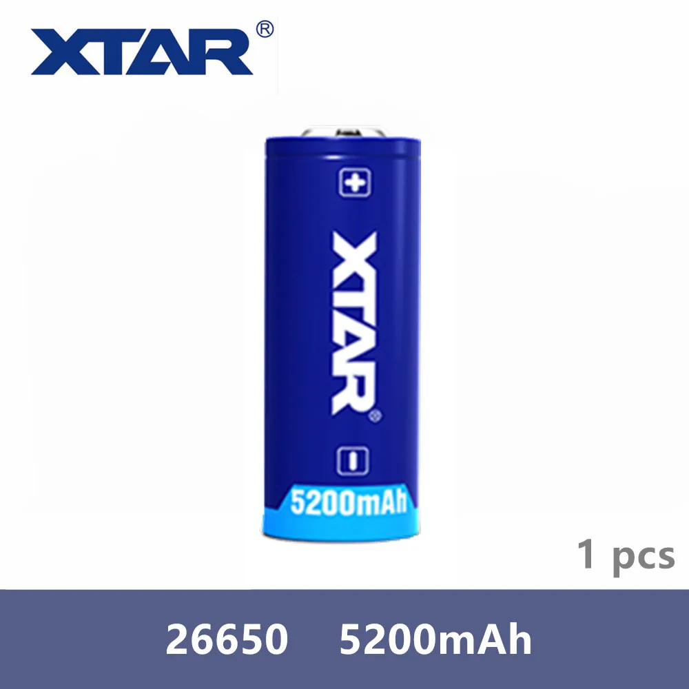 1gb sākotnējā Xtar Uzlādējams 26650 5200mAh pogas augšējā 3.6 V aizsargātu akumulatoru lukturi portatīvo barošanas bloki u.c