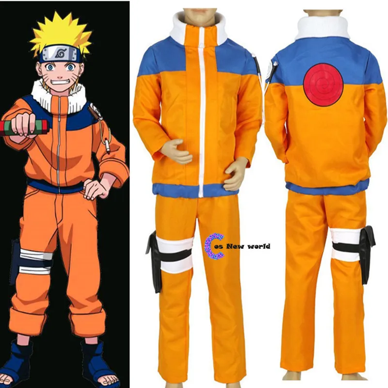 Anime Naruto Shippuden Kostīmi Uzumaki Naruto vienotu NARUTO bērnu Bērni Zēns Posmā puse apģērbu Cosplay Halovīni Kostīmi