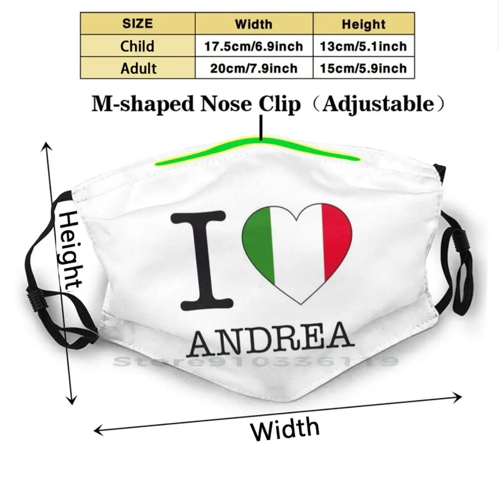 Es Mīlu Andrea Drukāt Atkārtoti Lietojamā Maska Pm2.5 Filtru Sejas Maska Bērniem Andrea Pirlo Italia Itālijas Futbola Itālijas Futbola Futbols